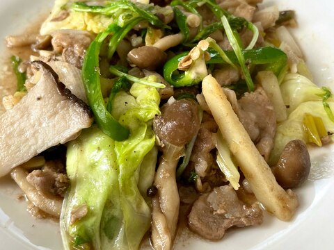 今が旬♪春キャベツと具沢山野菜&豚肉の五香粉炒め♪